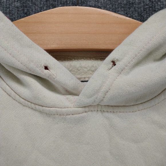 Colosseum Athletics Womens Indiana Hoosiers Pullover Hoodie Cream XL Embroidered - Picture 3 of 14